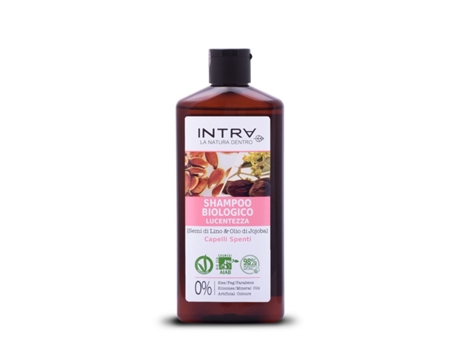 Shampoo orgânico de óleo de jojoba de linhaça 250 ml Shampoo não profissional para mulheres Intra