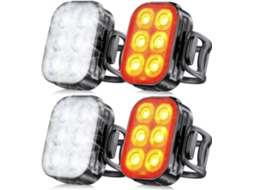 Luzes De Bicicleta Ultrafinas, Recarregáveis, Dianteiras E Traseiras, Com 46 Modos De Iluminação E Classificação Ip65 De Resistên Aquaforge
