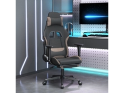 Cadeira de gaming VIDAXL Cinzento-acastanhado Tecido (64x60x127 cm)