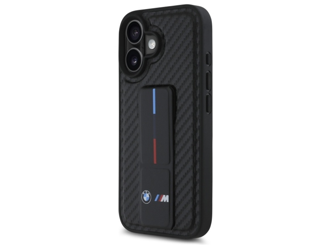 Capa para iPhone 16 BMW Pele Sintética Rígida Preto