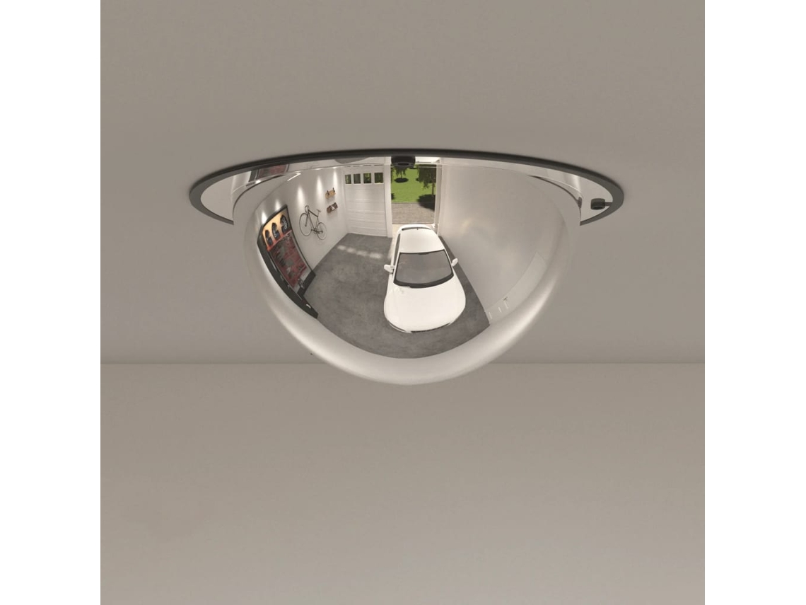Vidaxl Espelho De Trânsito Full Domed Ø30 Cm Acrílico