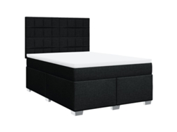Box Spring Bed, Box Spring Beds Vidaxl Preto Tecido (160 X 200 Cm)