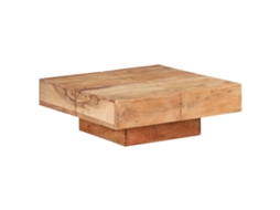 Coffee Table, Coffee Tables Vidaxl Marrom Madeira De Acácia (80 X 80 X 28 Cm)