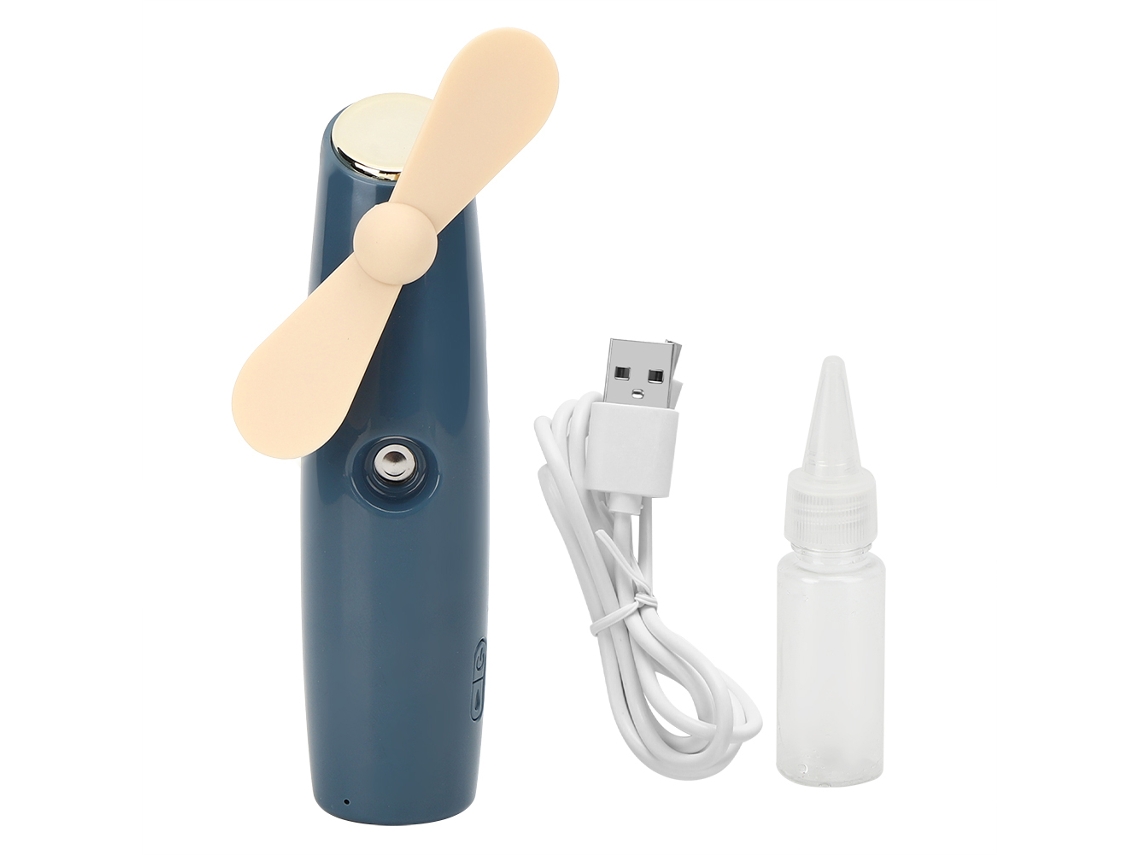 Ventilador Portátil com Nebulizador Usb Recarregável Exterior
