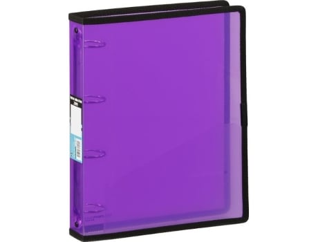 Livro Carpeta A4 4 Anillas 40mm Color Violeta Polipropileno Con Ribete De Desconocido (espanhol)