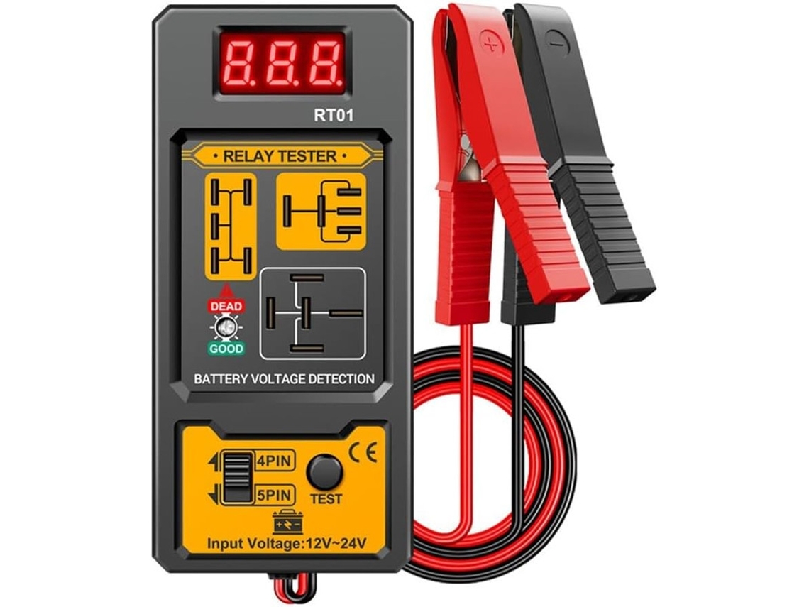 Rt01 ? Testador De Rels Com Ecr Lcd Para Sistemas De 12v/24v | Orysin