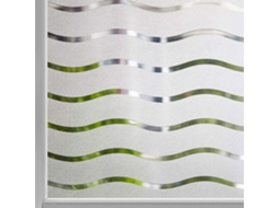 Película Fosca Ondulada Para Janelas, Adsorção Eletrostática, Película De Privacidade Para Janelas (45x200 Cm)