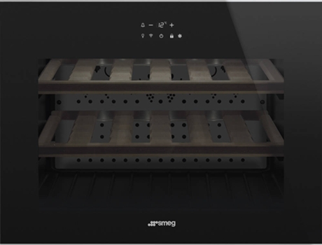 Cave de Vinho Encastre SMEG Dolce Stil Novo CVI618RWNX2 (18 Garrafas - Preto)