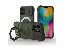 Capa Zruxe Compativel Com Iphone 16 (suporte Magsafe - Alca - Verde Escuro)
