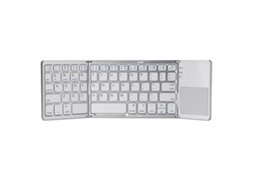 Teclado Eifson Bluetooth Dobrável Com Touchpad, Formato Triplo - Layout Em Inglês - Prata