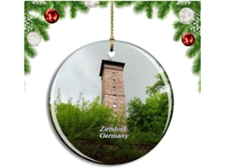 Torre Zirndorf, Alemanha - Enfeite de árvore de Natal para pendurar - Coleção de lembranças de viagens e da cidade
