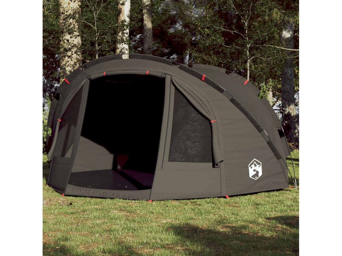 Vidaxl Tenda De Pesca Para 2 Pessoas Impermeável Castanho