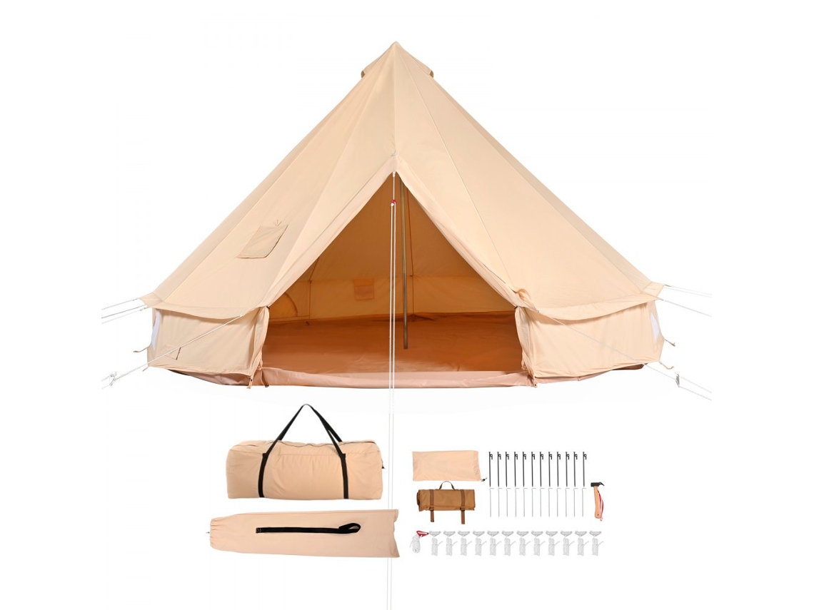 Tenda Yurta Redonda 5m Para 8 Pessoas Com Ventilação Tekmaquinas