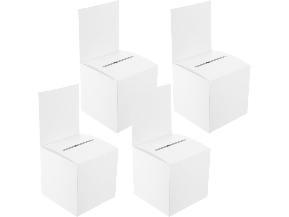 Conjunto De 4 Urnas De Loteria De Papel Resistente