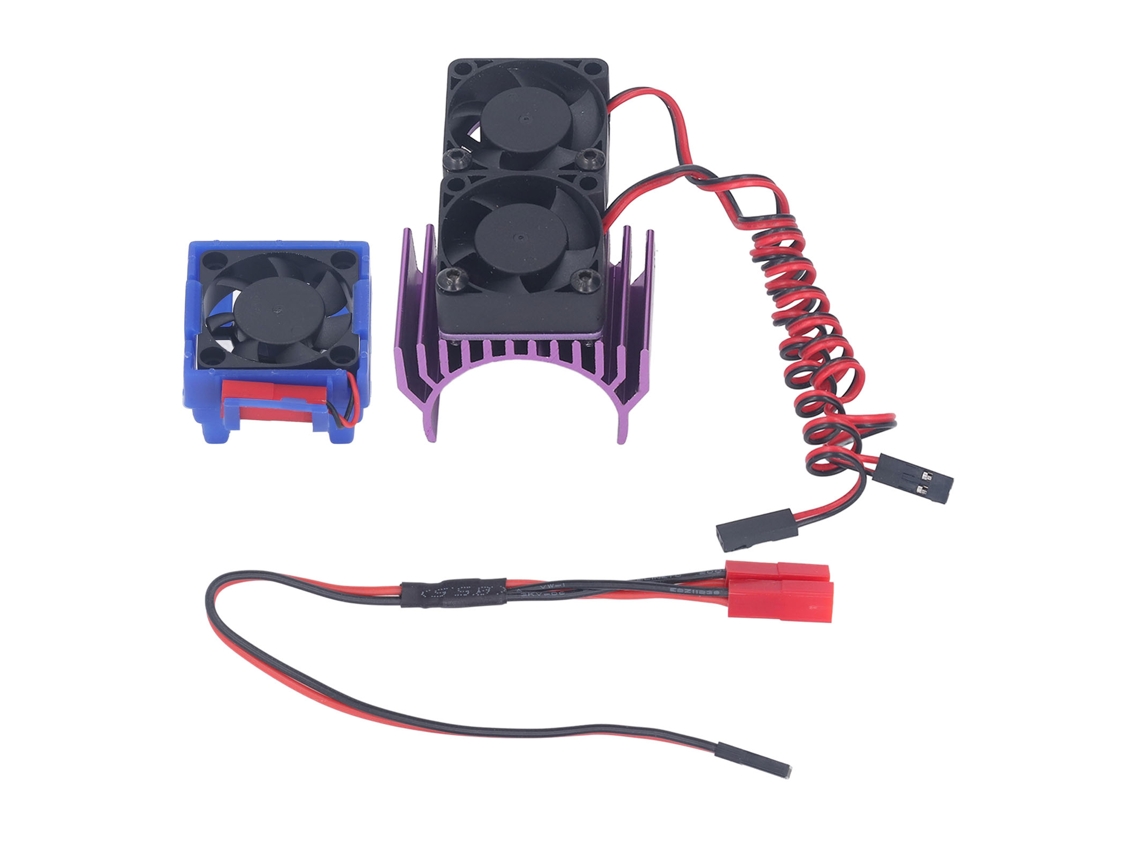Ventilador Radiador 5v Traxxas Slash 4×4 Vxl 1/10 Roxo