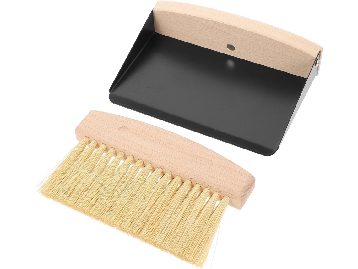 Mini Conjunto De Limpeza Mesa Com Vassoura E Pá Lixo, Leve E Compacto, Ideal Para Quartos E Residências, Remove Poeira E