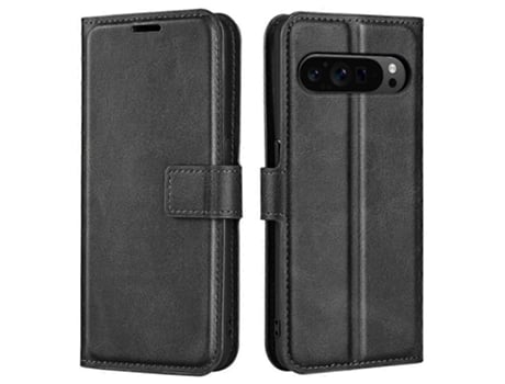 Para Google Pixel 9 Pro Capa De Couro Anti-riscos Textura De Bezerro Capa Tipo Carteira Para Telefone