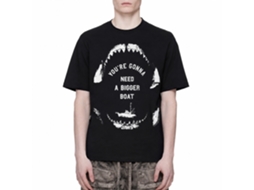 Rockinstone Jaws Movie Sailing Wisdom Black Adult T-shirt Size:xl