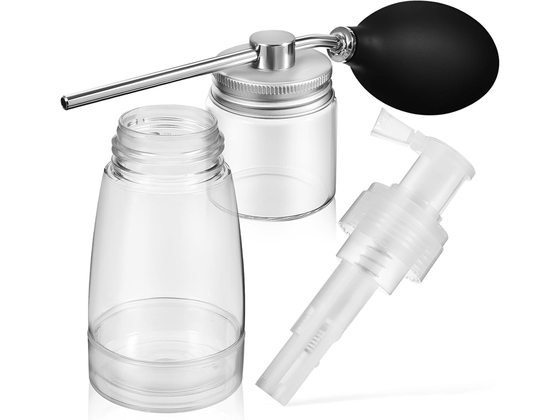 De 2 Frascos Spray Para Pó Capilar, 180ml, Aplicadores Em Spray