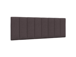 Vidaxl Almofadão De Cabeceira Hanko 120 Cm Tecido Castanho-escuro