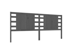 Cabeceira de Cama 206x4x100 Cm Pinho Maciço Cinzento MAISON EXCLUSIVE