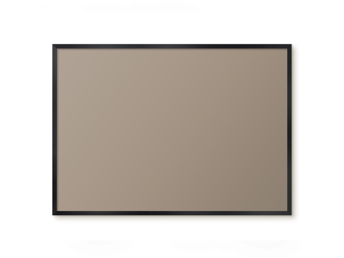 Quadro de vidro magnético marrom acinzentado para o hall Espelharte (70x50 cm)