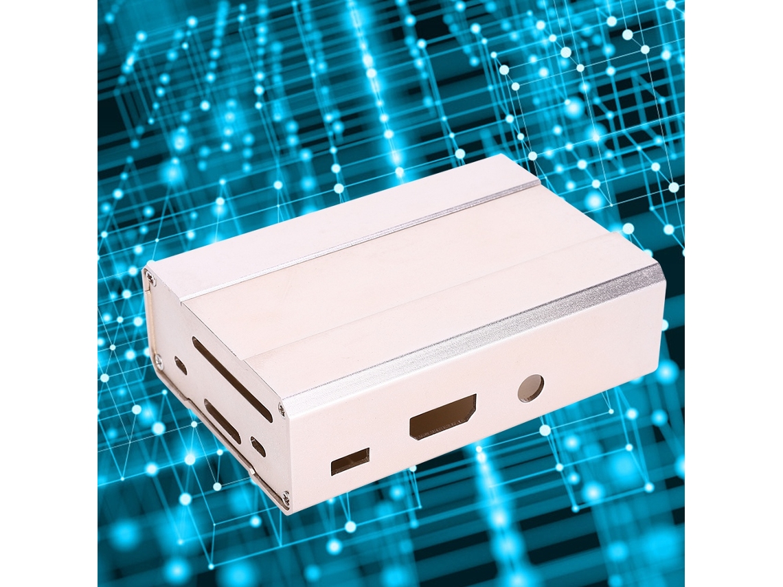 Laxiscreed Case De Alumínio Ouro Para Raspberry Pi 3, Proteção Robusta