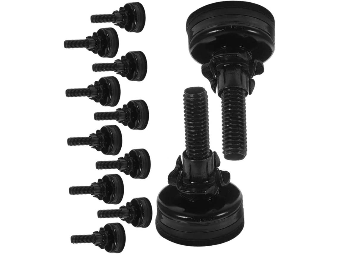 Tehaux Conjunto De 12 Pés Niveladores Ajustáveis Para Móveis, Armários, Mesas E Cômodas Fáceis De Instalar Usar