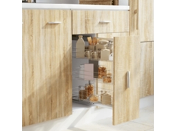 Vidaxl Unidade Cestos Arame Para Cozinha 3 Pcs 47x25x56 Cm Prateado