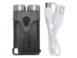 Lanterna Led Edc Pequena E Potente, Mini Lanterna De Chaveiro, Luz De Sinalização Para Acampamento Ao Ar Livre, Cinza Olysi Shop