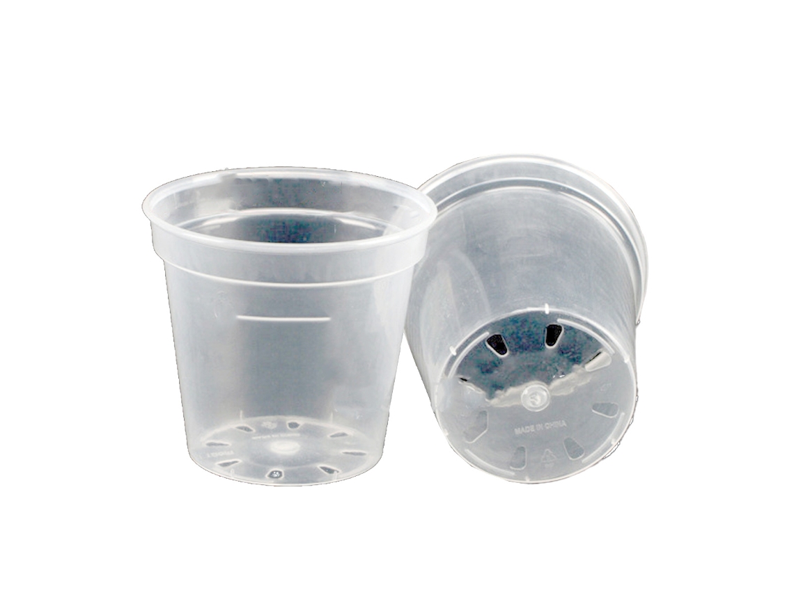 HYMNORA Vaso Transparente Para Orquídeas, Plástico Resistente
