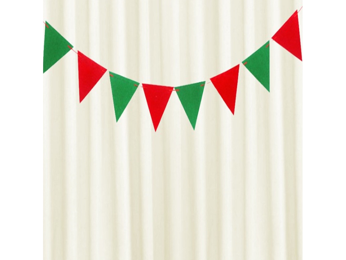 Bandeira Decorativa De Natal (material De Feltro, Formato Triangular) Eoocoo