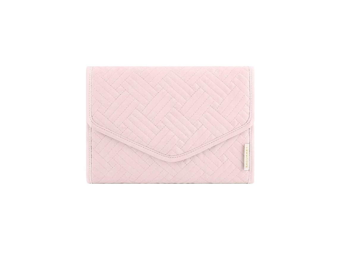 Suporte para Bijuterias de Algodão Dobrável 23x15x1.5cm Rosa AOZORZ