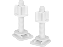 Conjunto De 2 Peças Parafusos E Porcas Para Assento Sanitário Plástico Branco Veemoon, Fácil De Instalar E Que Fixa A