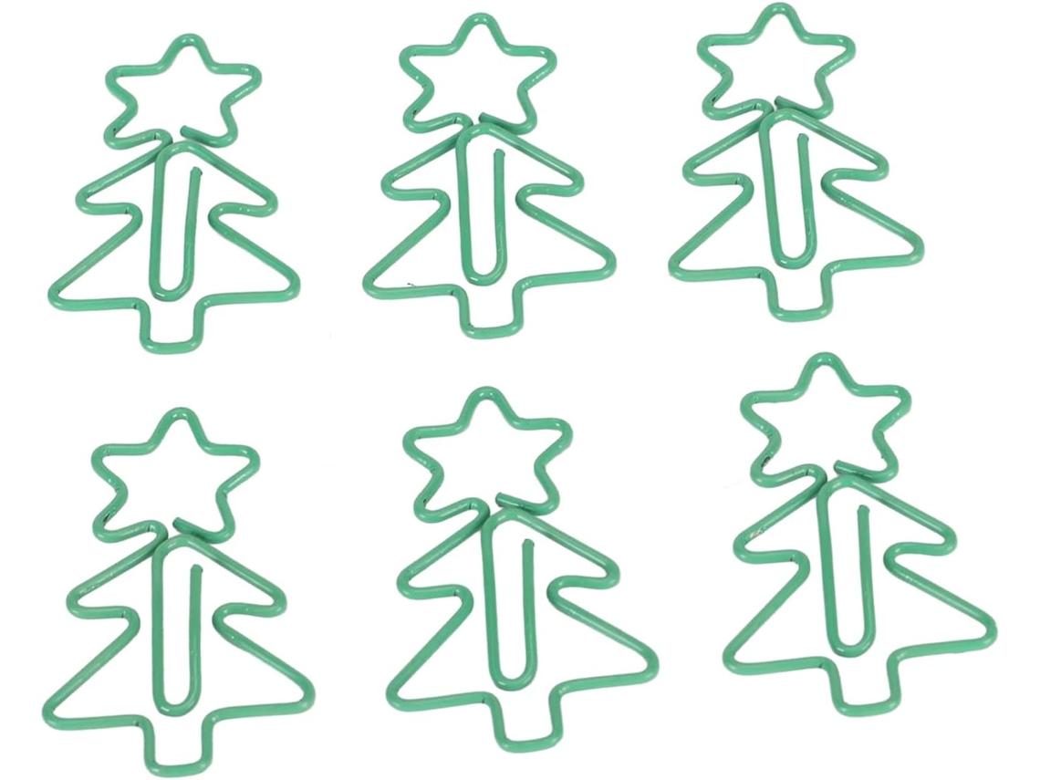 100 Broches Fofos em Formato de Árvore de Natal, Broches de Metal Multiuso Antiderrapantes para Casa, Escola e Mesa