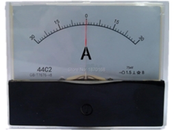 Painel De Amperímetro Analógico 44c2 Dc -30a-0-30a ±30a, Medidor