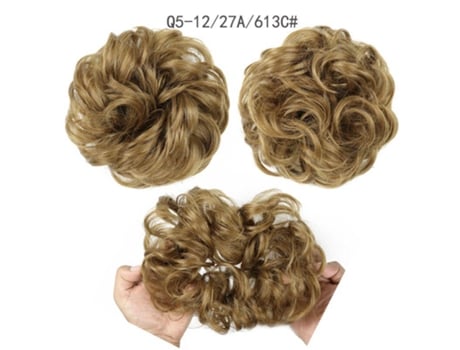 Feminino Sintã©tico Bagunã§ado Chignon Donut Almofada De Cabelo Elã¡stico Corda De Cabelo Extensãµes De Cabelo Miss Wig