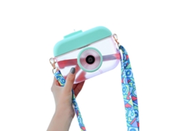 Garrafa Infantil Câmera 400ml com Palito e Cinto Ajustável