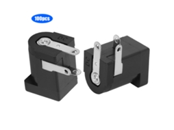 Conector De Tomada Dc Fêmea 5.5x2.1mm 100pcs
