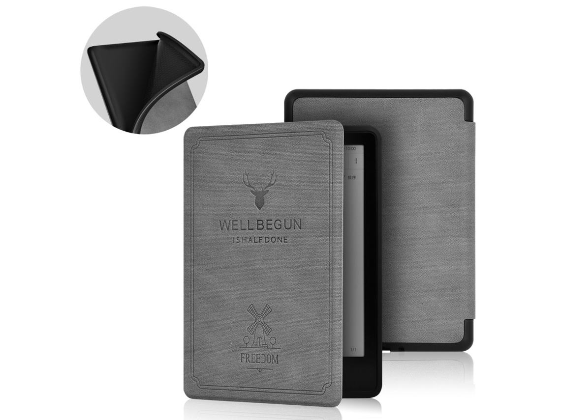 Capa Para Kindle Paperwhite 5 11ª Geração (6.8") 2021 Cinza Cuich