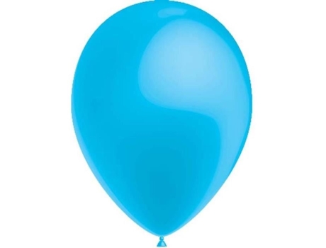 100 Balões Metálicos Azul Celeste DEGUISEMENT DISCOUNT