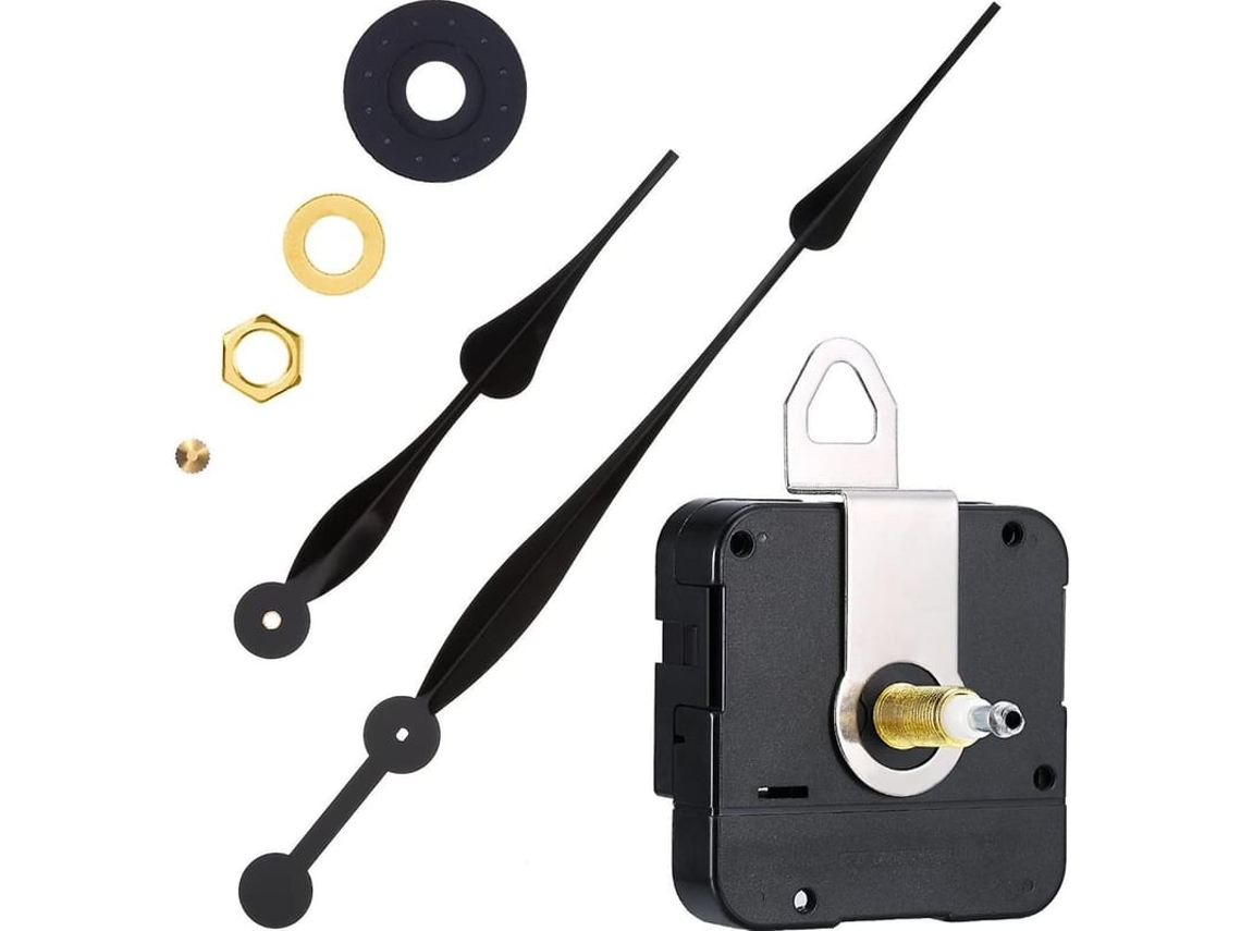 2026-mecanismo De Reloj De Alto Torque Com Eixo Longo E Ponteiros De Lâmina De 12 Polegadas (preto) Boh Negro