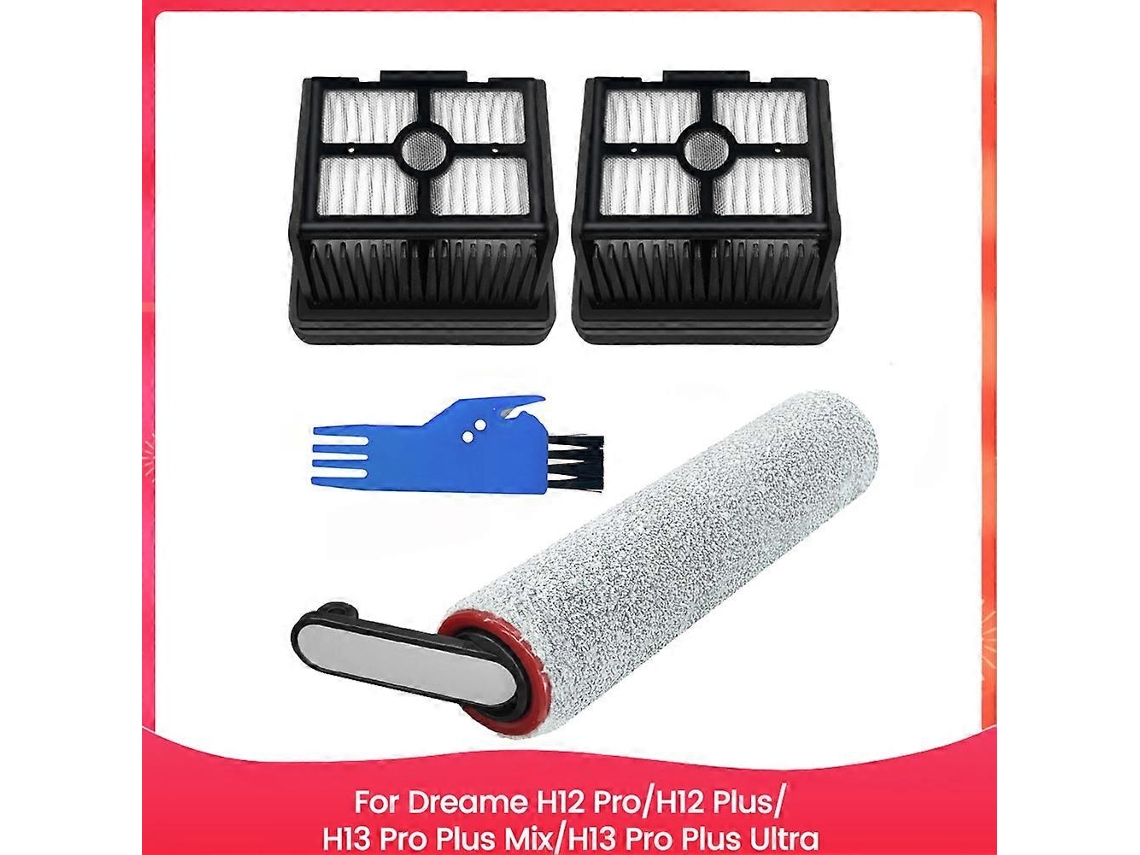 Kit Com 4 Peças De Acessórios: Escova De Rolo E Filtro Para H12 Pro/h12 Plus/h13 Mix/h13 Ultra._ptg