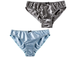 2026 pantys de Seda de Morera para Mulher 2 Peças Bikini Sexy Calcinhas Satinadas de Seda Suaves