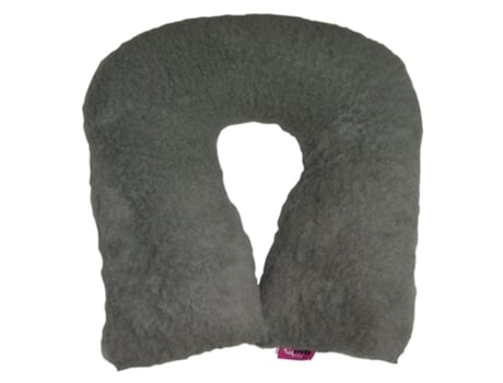 Almofada Sanitizada Anti-Decúbito com Forma de Ferradura, Cinzenta 44X11 cm UBIOTEX