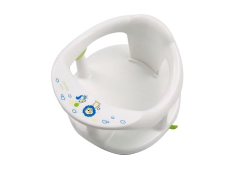 Bathby | Assento De Banho Para Bebé Branco | Fixação Com Ventosas Antiderrapantes | Cadeira De Banho Ergonómica E Segura Para Bebés Home X Gym
