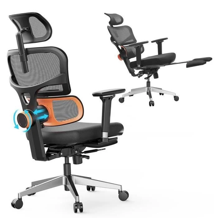 Cadeira De Escritório Newtral Chair Pro Nt002 Cadeira Adaptativa Ergonômica Para Parte Inferior Das Costas, Apoio De Braço Ajustável, Apoio De Cabeça,