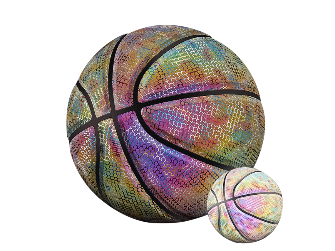 Bola De Basquete Holográfica Luminosa Para Jogo Noturno Tamanho 7 Brinquedo Presente Para Adultos E Crianças