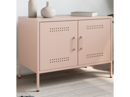 Vidaxl Móvel De Tv 68x39x50,5 Cm Aço Rosa