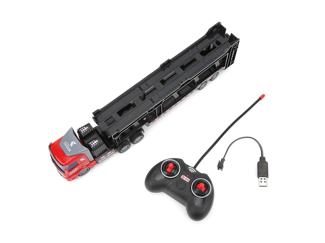 Camión Remolque Control Remoto Desmontable Plataforma Semiremolque Tractor De Ingeniería Para Niños